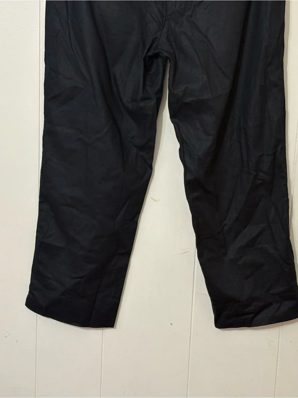 Banana Republic Linen Blend High Rise Tapered Ankle Pants Black Women’s Large NW